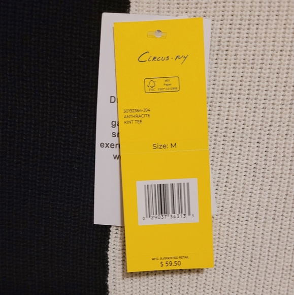 [NEW] Circus Two-Tone Knit T-shirt - Picture 2 of 4